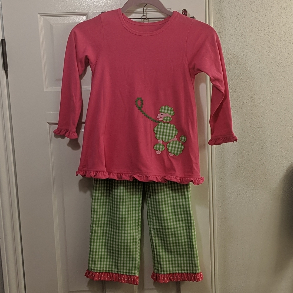 EUC Kelly's Kids gingham outfit